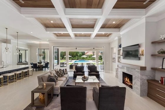 Interior - Family Room 1 for Contemporary House Plan #548-66 - 5 bed, 5.5 bath