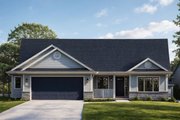 Ranch Style House Plan - 3 Beds 2 Baths 1867 Sq/Ft Plan #124-389 Exterior 