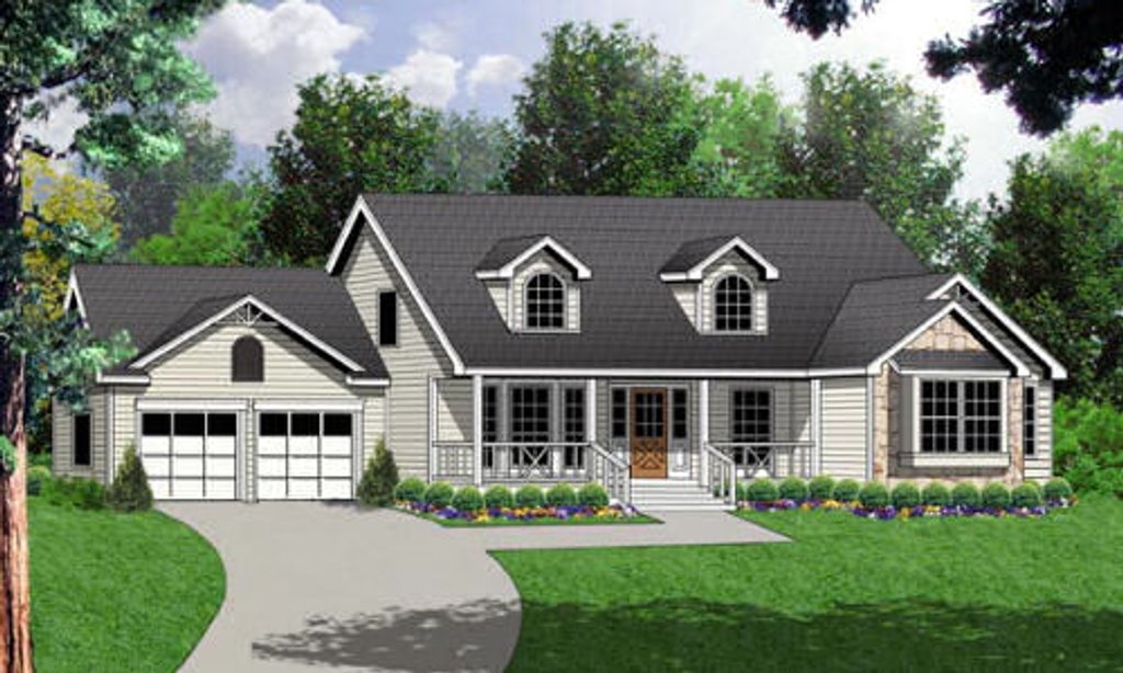 Box modern bedroom plans ultra houses architecture type keralahousedesigns homes contemporary front plan square Country Style House Plan - 4 Beds 2 Baths 1944 Sq/Ft Plan #40-120