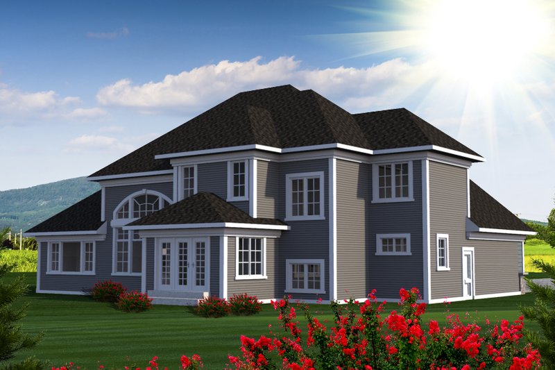 Dream House Plan - Exterior - Rear Elevation for Southern House Plan #70-1227 - 3 bed, 3 bath