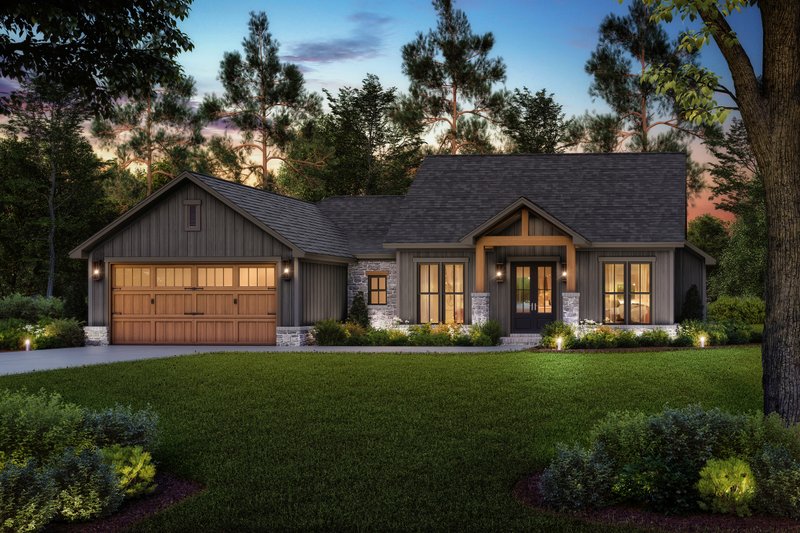 Dream House Plan - Exterior - Front Elevation 3 for Farmhouse House Plan #430-349 - 4 bed, 2.5 bath