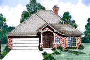 European Style House Plan - 3 Beds 3 Baths 2421 Sq/Ft Plan #52-188 