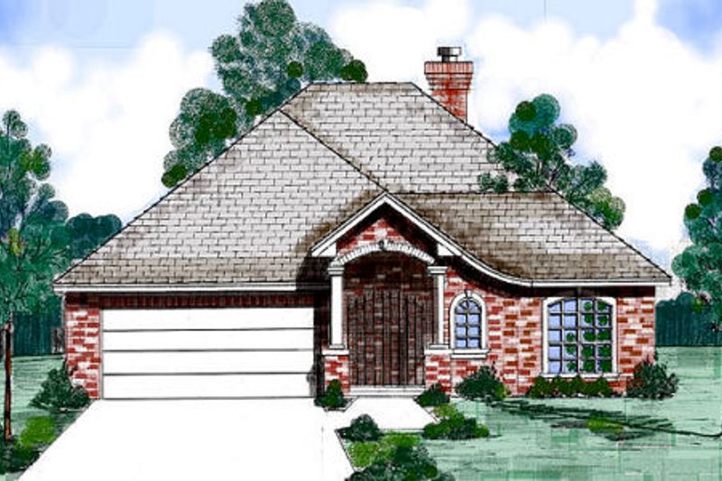 Home Plan - European Exterior - Front Elevation Plan #52-188