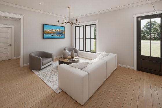 Interior - Family Room 1 for Farmhouse House Plan #1074-123 - 3 bed, 2 bath