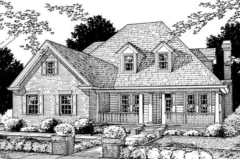 Dream House Plan - Traditional Exterior - Front Elevation Plan #20-324
