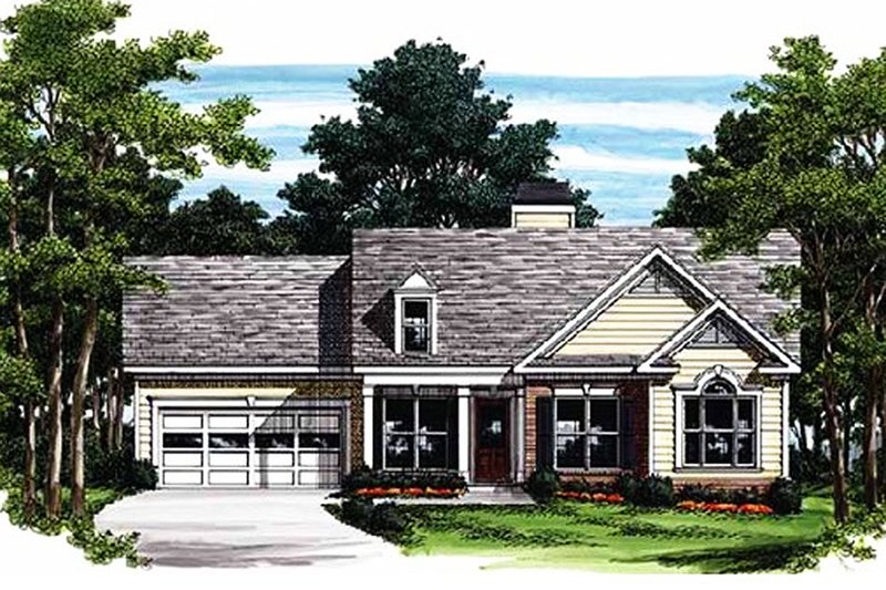Architectural House Design - Traditional Exterior - Front Elevation Plan #927-309