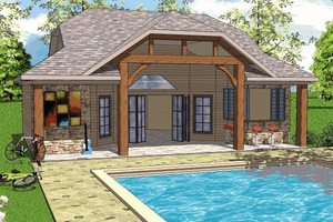Dream House Plan - Craftsman Exterior - Front Elevation Plan #8-221