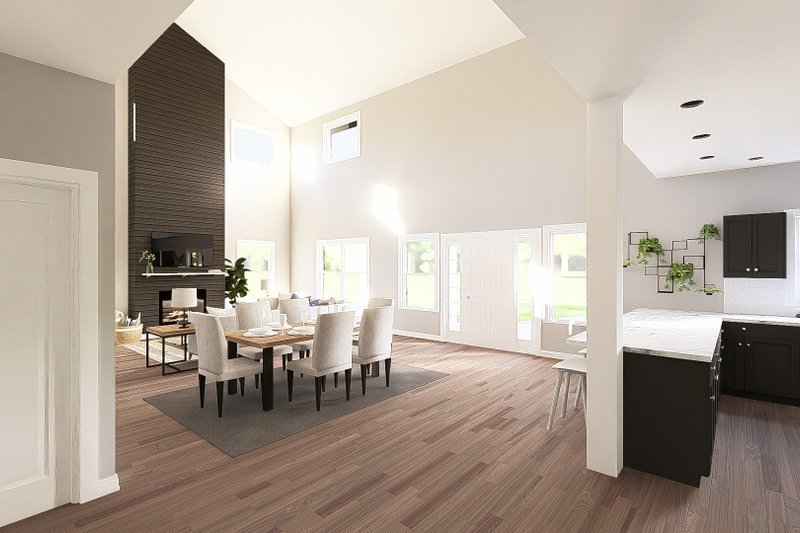 Architectural House Design - Interior - Family Room 3 for Barndominium House Plan #1064-444 - 2 bed, 2.5 bath