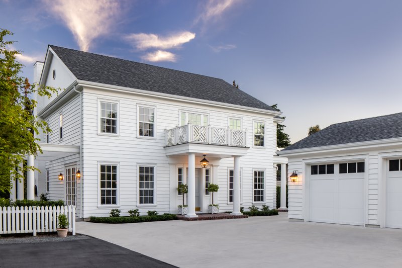 House Blueprint - Exterior - Front Elevation 8 for Traditional House Plan #1114-94 - 4 bed, 3.5 bath