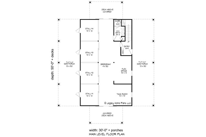 House Plan Design - Floor Plan - Main Floor for Country House Plan #932-766 - 3 bed, 3 bath
