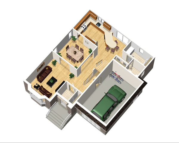 European Floor Plan - Main Floor Plan #25-4668