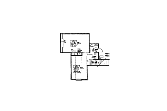 Floor Plan - Other Floor for European House Plan #310-558 - 4 bed, 3.5 bath
