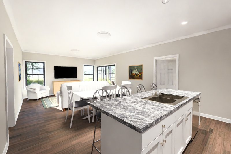 Architectural House Design - Interior - Kitchen 2 for Modern House Plan #513-2468 - 4 bed, 3 bath
