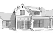 European Style House Plan - 4 Beds 3.5 Baths 3360 Sq/Ft Plan #1114-114 Exterior 