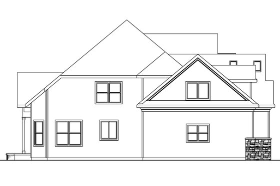 Exterior - Other Elevation for Country House Plan #124-555 - 3 bed, 3.5 bath