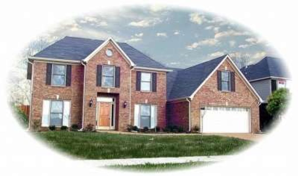 Exterior - Front Elevation 2 for European House Plan #81-844 - 4 bed, 3.5 bath
