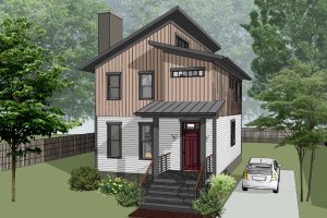 Modern Exterior - Front Elevation Plan #79-324