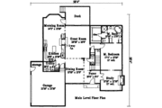 European Style House Plan - 4 Beds 2.5 Baths 2607 Sq/Ft Plan #306-116 