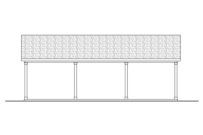 House Design - Exterior - Other Elevation 1 for Traditional House Plan #124-1156, 0 bath