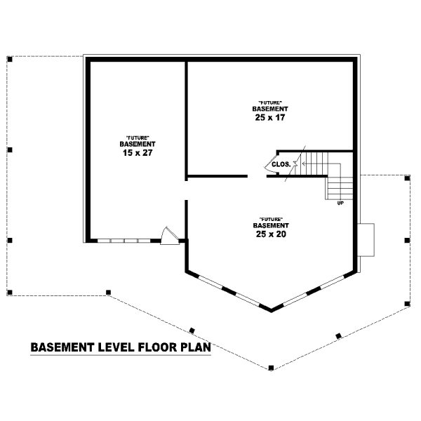 Contemporary Floor Plan - Lower Floor Plan #81-13644