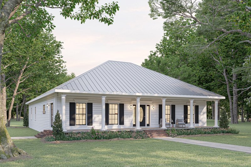 Dream House Plan - Southern Exterior - Front Elevation Plan #44-105