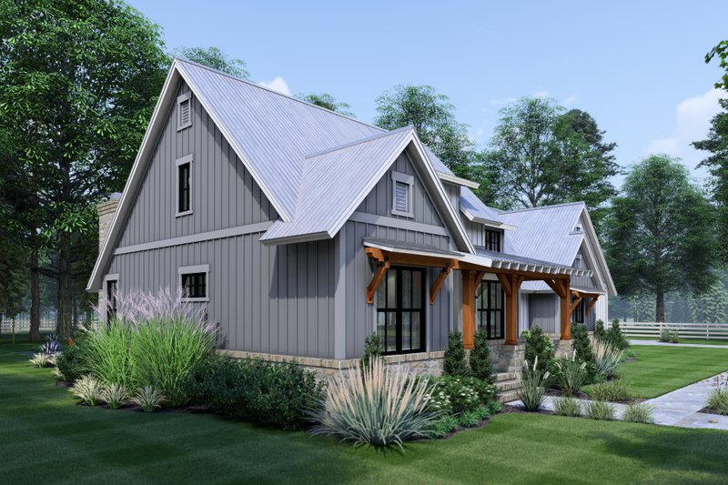 Dream House Plan - Exterior - Other Elevation 7 for Farmhouse House Plan #120-281 - 3 bed, 2 bath