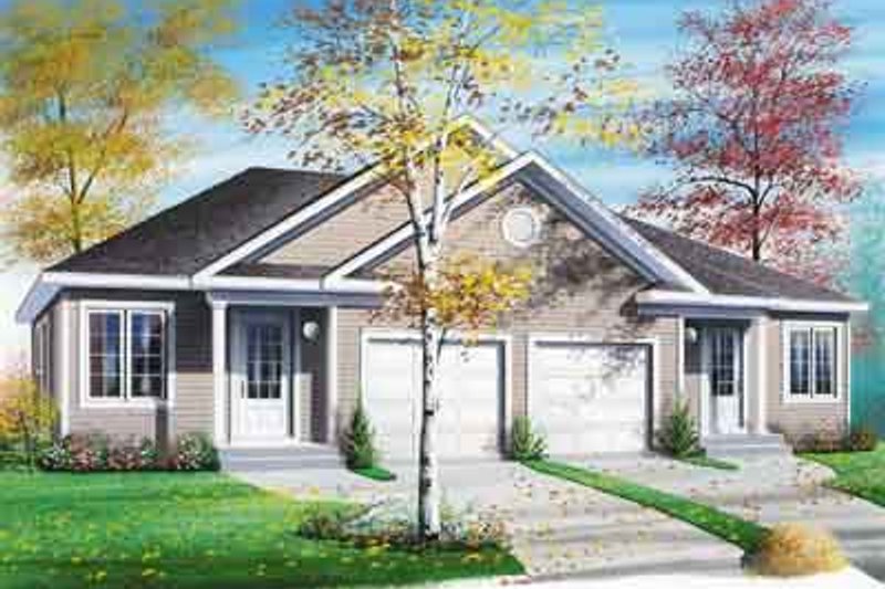 Home Plan - Traditional Exterior - Front Elevation Plan #23-518