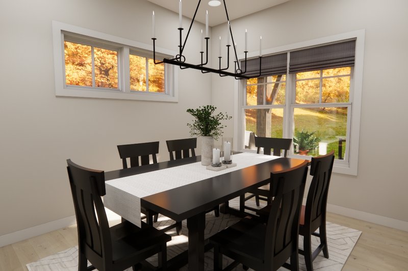 House Design - Interior - Dining Room for Craftsman House Plan #51-1507 - 4 bed, 3.5 bath