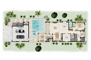 Beach Style House Plan - 3 Beds 3.5 Baths 3139 Sq/Ft Plan #548-44 