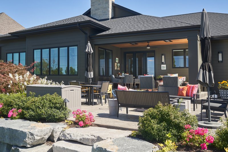 Home Plan - Exterior - Outdoor Living for Contemporary House Plan #928-381 - 3 bed, 2.5 bath