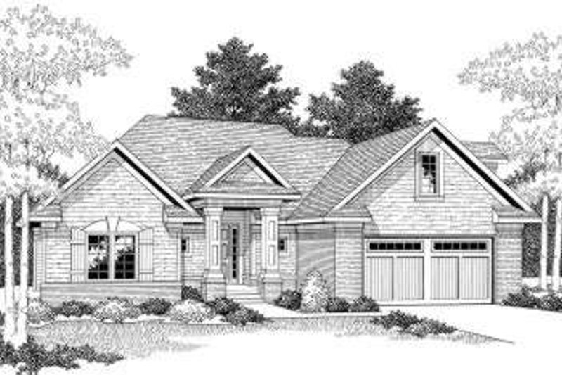 Dream House Plan - Traditional Exterior - Front Elevation Plan #70-800