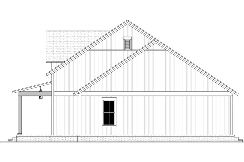 Architectural House Design - Exterior - Other Elevation 1 for Farmhouse House Plan #430-318 - 3 bed, 2 bath