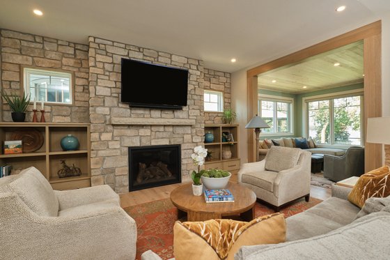 Interior - Family Room for Cottage House Plan #928-397 - 4 bed, 4 bath