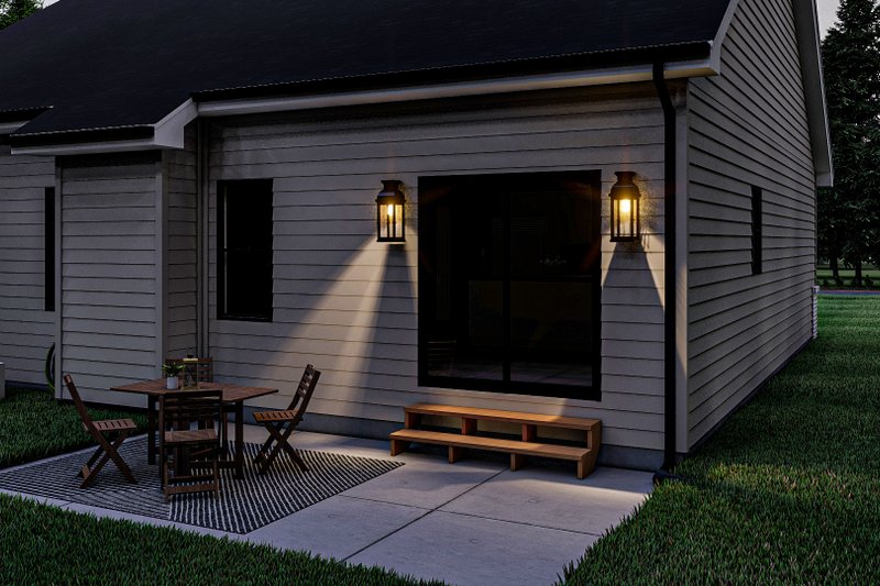 Architectural House Design - Exterior - Other Elevation 4 for Farmhouse House Plan #455-271 - 2 bed, 2 bath