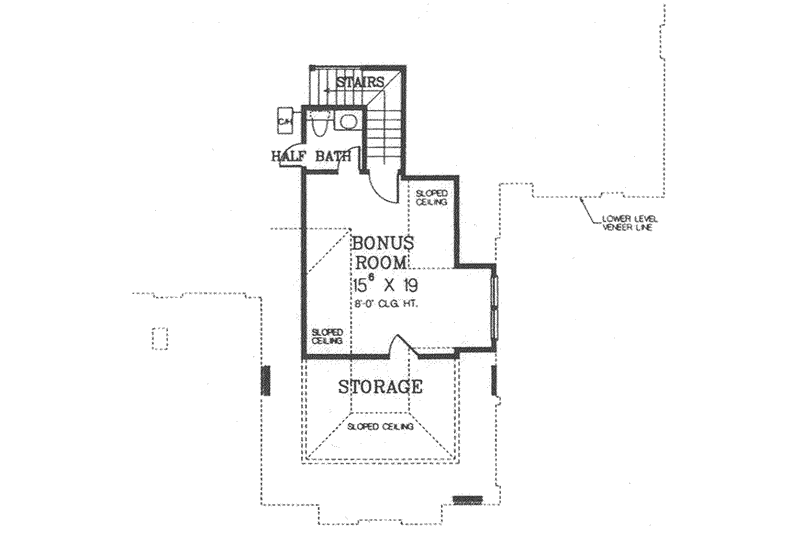 Dream House Plan - Floor Plan - Other Floor for European House Plan #310-493 - 4 bed, 3.5 bath