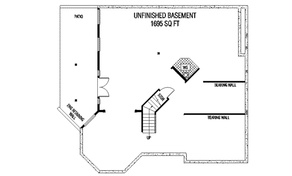 Victorian Floor Plan - Lower Floor Plan #60-610