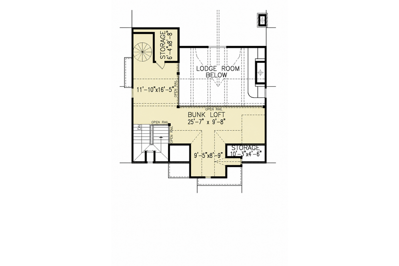 House Design - Floor Plan - Upper Floor for Craftsman House Plan #54-706 - 4 bed, 4.5 bath