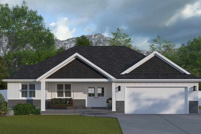 Home Plan - Craftsman Exterior - Front Elevation Plan #1060-356