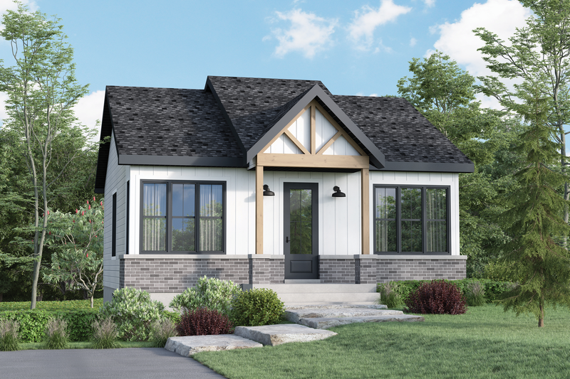 Dream House Plan - Farmhouse Exterior - Front Elevation Plan #25-4994