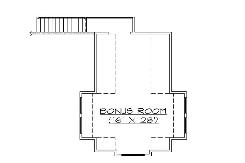 Home Plan - Floor Plan - Upper Floor for Bungalow House Plan #5-380 - 5 bed, 3.5 bath