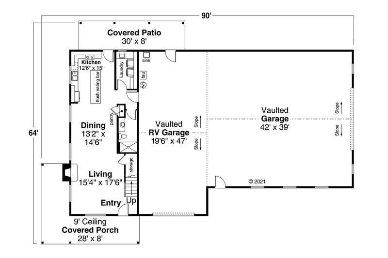 Home Plan - Floor Plan - Main Floor for Traditional House Plan #124-1262 - 3 bed, 3 bath