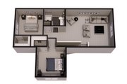 Craftsman Style House Plan - 3 Beds 2.5 Baths 2154 Sq/Ft Plan #51-1406 Floor 