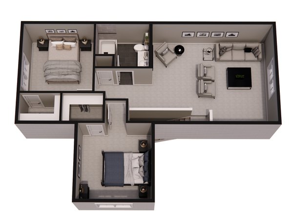 Craftsman Floor Plan - Upper Floor Plan #51-1406