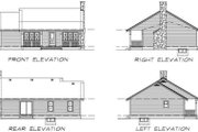 Farmhouse Style House Plan - 3 Beds 1 Baths 988 Sq/Ft Plan #47-420 