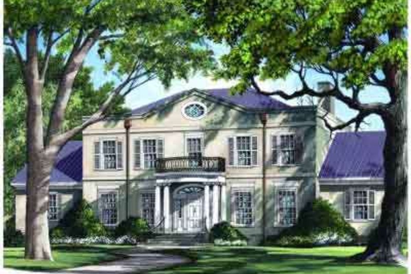 Architectural House Design - Southern Exterior - Front Elevation Plan #137-159