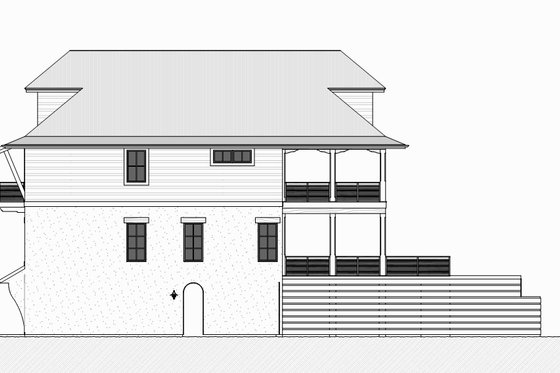 Exterior - Other Elevation 1 for Beach House Plan #901-114 - 4 bed, 3 bath