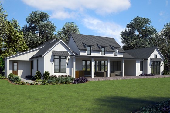 Exterior - Rear Elevation for Contemporary House Plan #48-971 - 3 bed, 2.5 bath