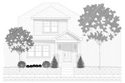 Craftsman Style House Plan - 3 Beds 2.5 Baths 1498 Sq/Ft Plan #932-249 