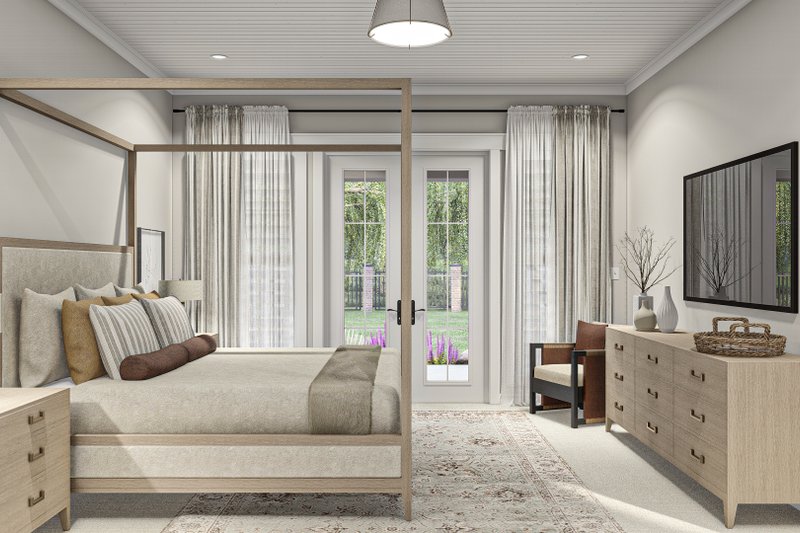 House Blueprint - Interior - Master Bedroom for Southern House Plan #455-558 - 3 bed, 2.5 bath