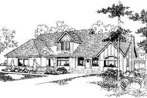 Traditional Exterior - Front Elevation Plan #60-155